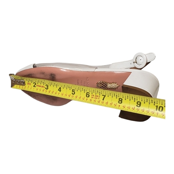 Aquazzura OPTIC 50 LEATHER-TRIMMED PUMPS IN WHITE SZ 36 - Picture 10 of 12